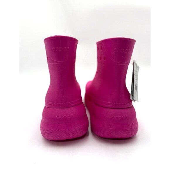 Crocs Size 12M Pink Rain Boot Lightweight Waterproof Footwear Iconic Comfort Des - Picture 4 of 11